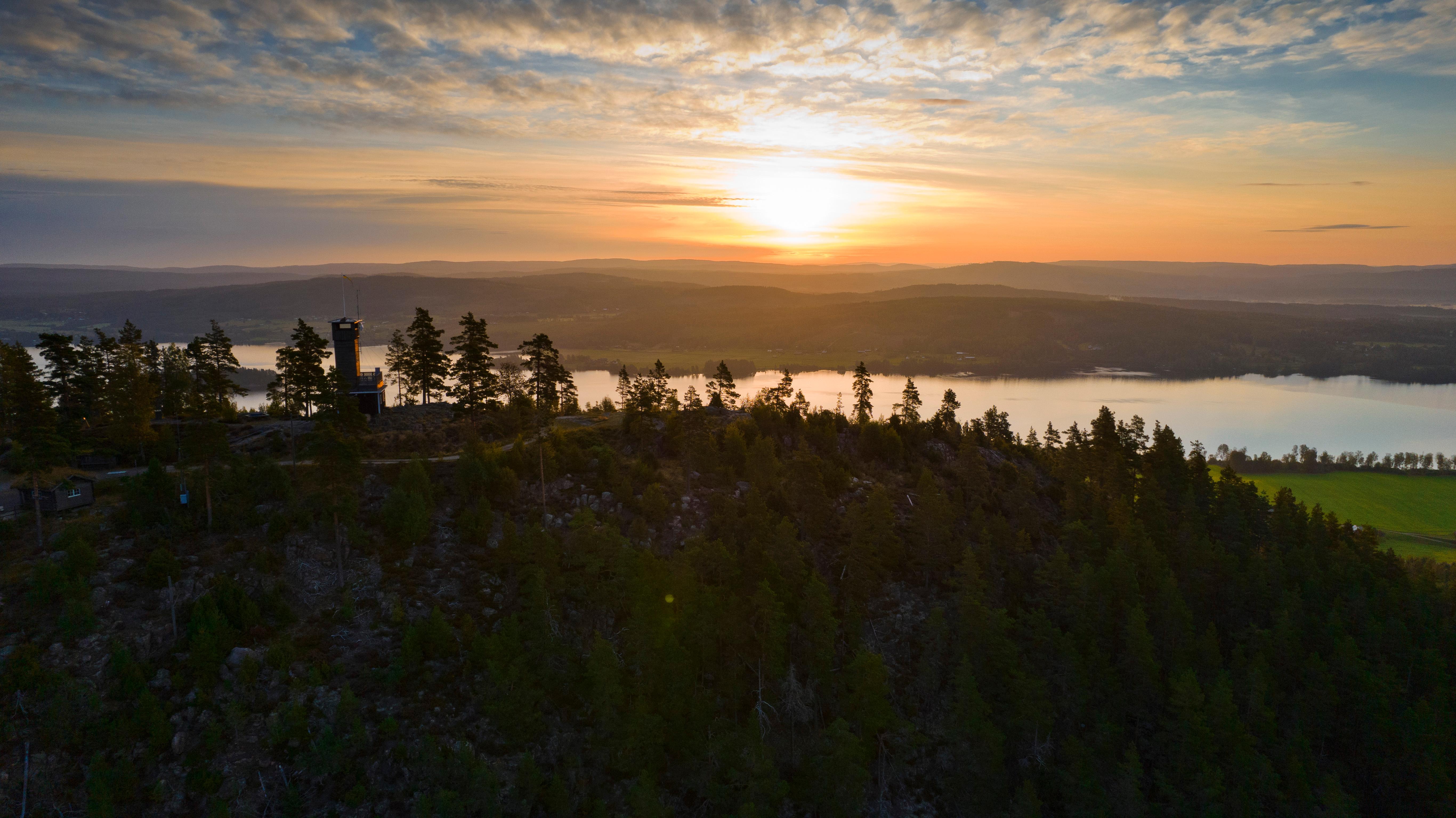 Soluppgång över Tossebergsklätten.