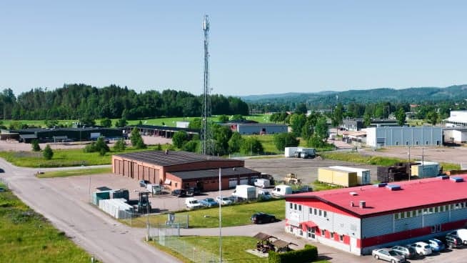 Bild över ett industriområde.