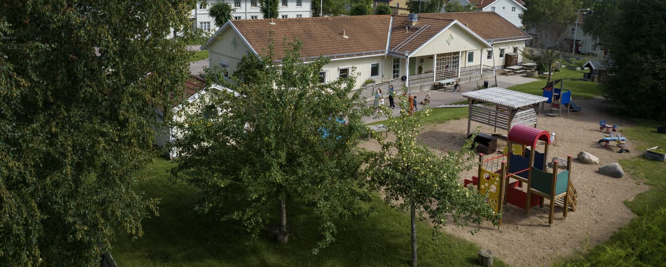 Flygfoto över Bengster.