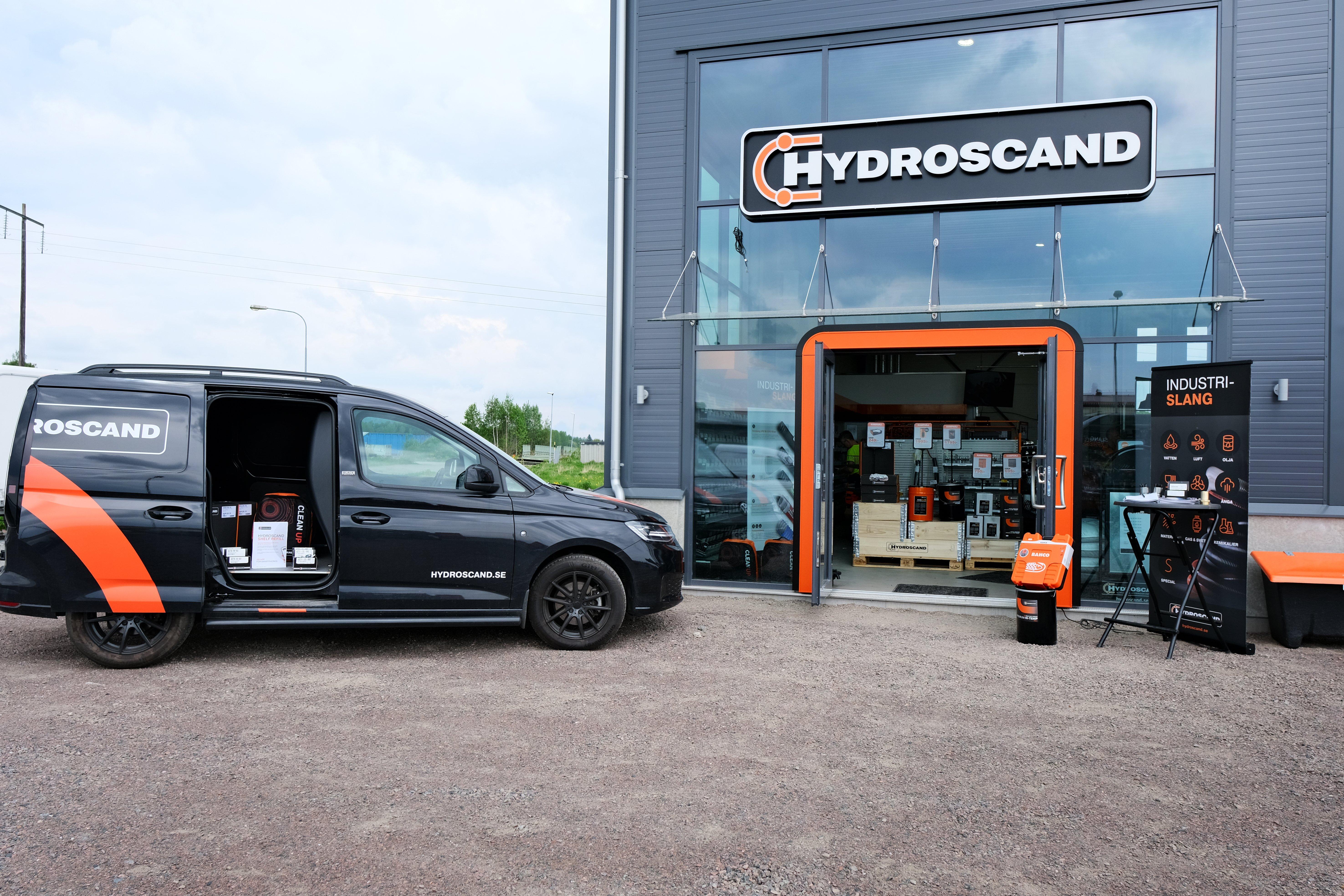 Hydroscands butik i de nya lokalerna på Holmby