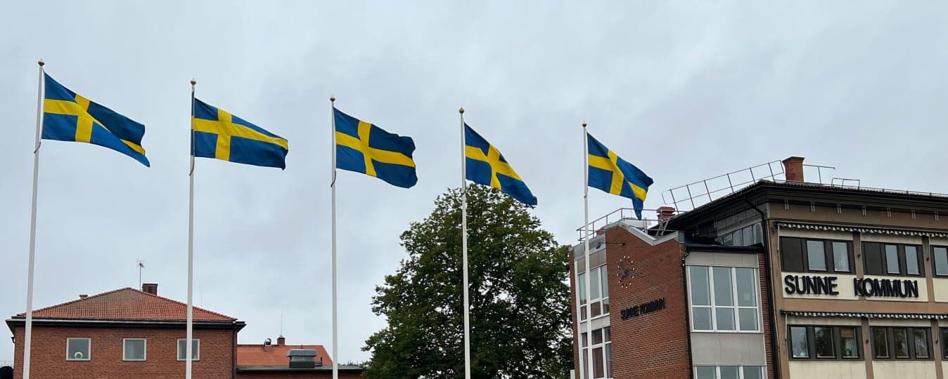 Idag flaggar Sunne på 50-årsdagen för H.M Konungens trontillträde. 