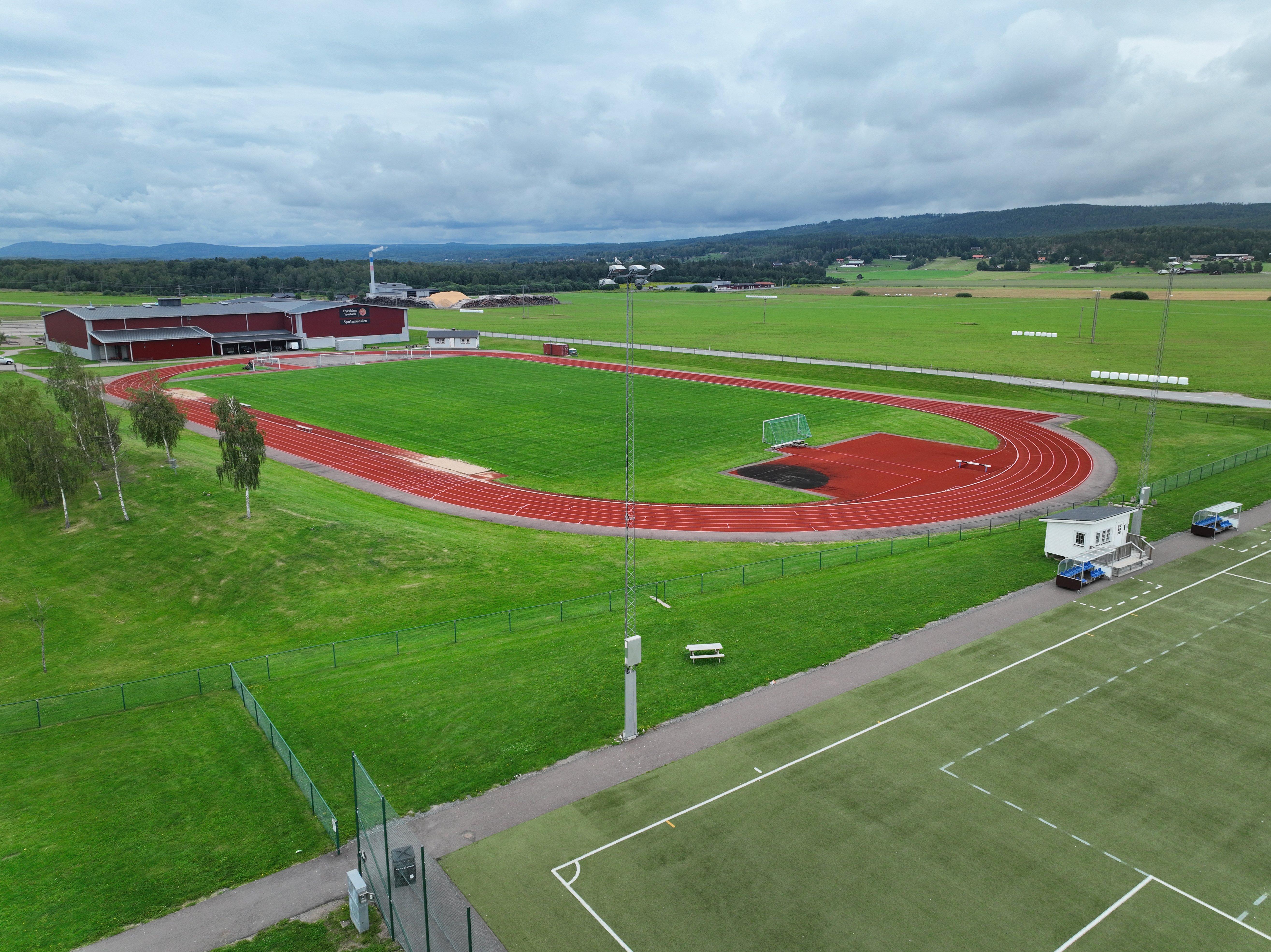 Friidrottsområdet.