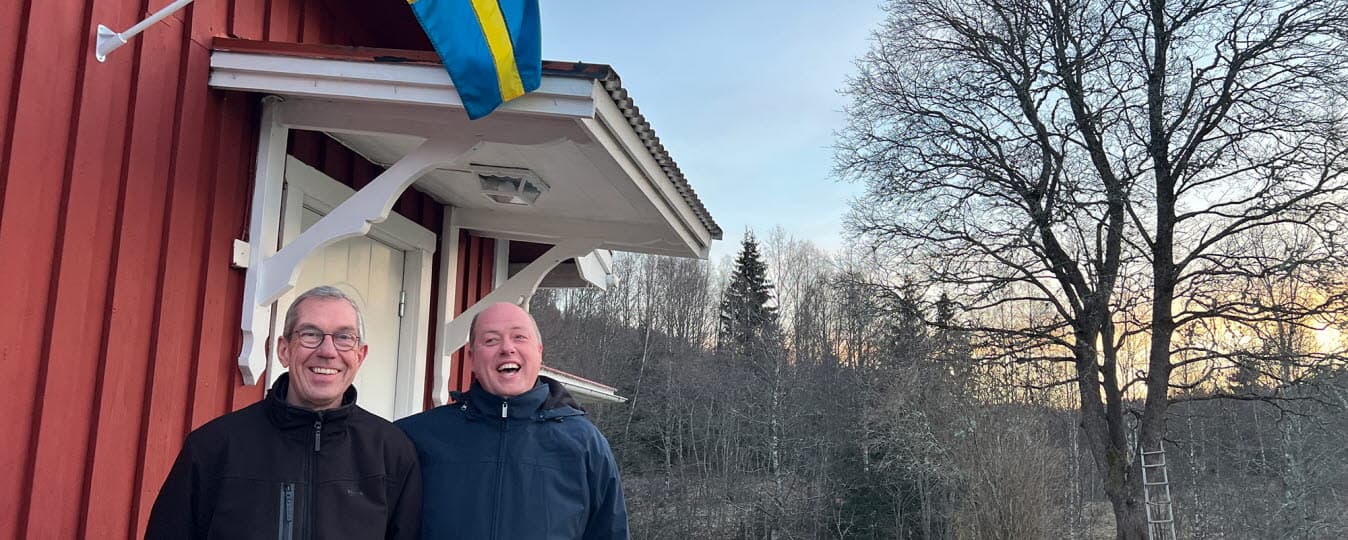 Herman Oostveen och Gerrit van den Berg fann sin favoritplats i Sunne.