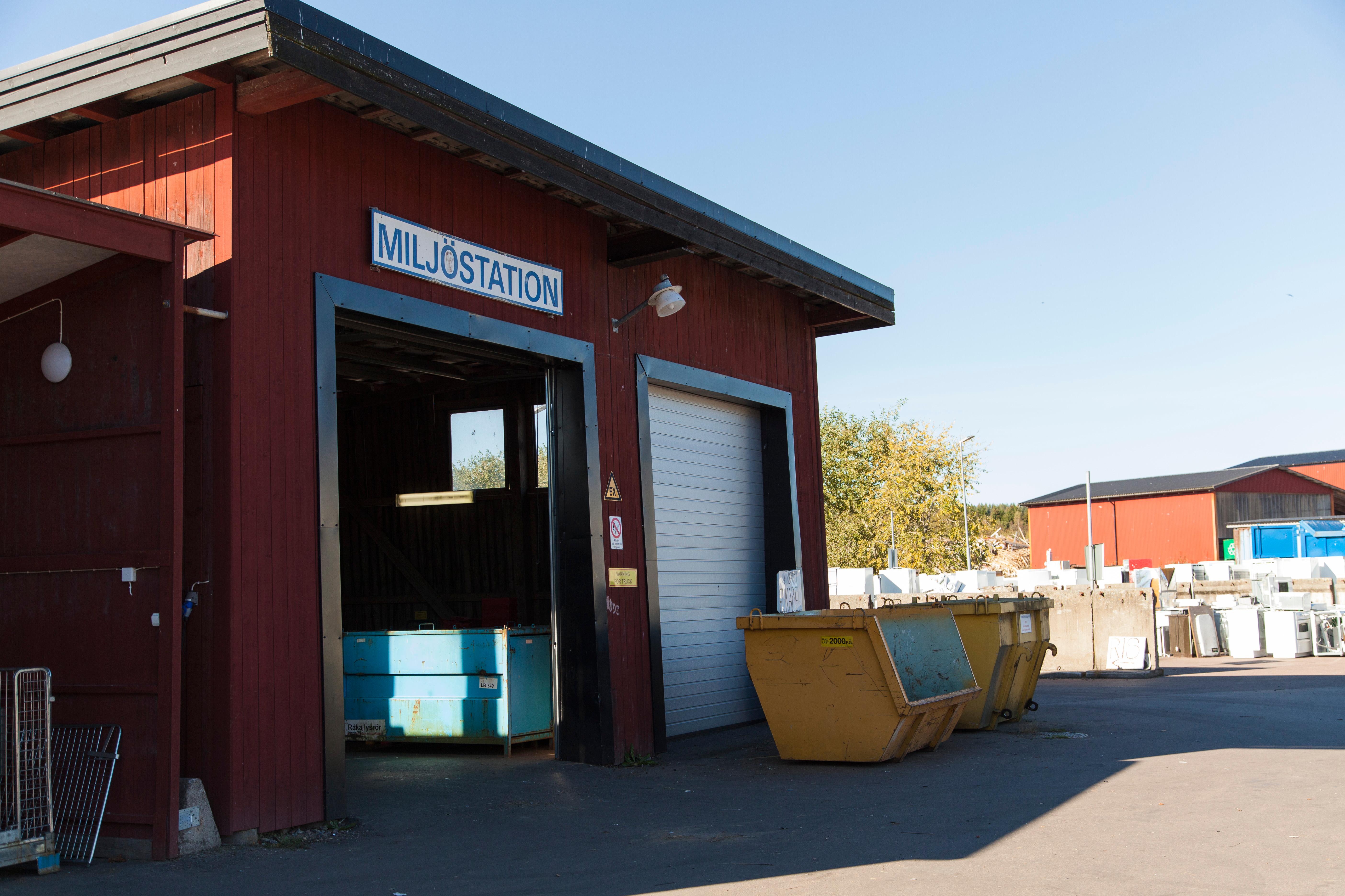 Bild på Holmby återvinningscentral