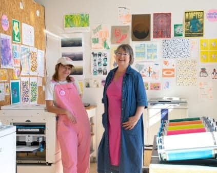 Kornelia och Jeanette Engqvist driver RisooPrint i Sunne tillsammans