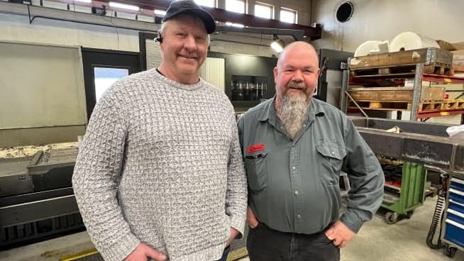 Jörgen Johansson och Anders Westlund äger Bråruds Mekaniska tillsammans med Stockmark.