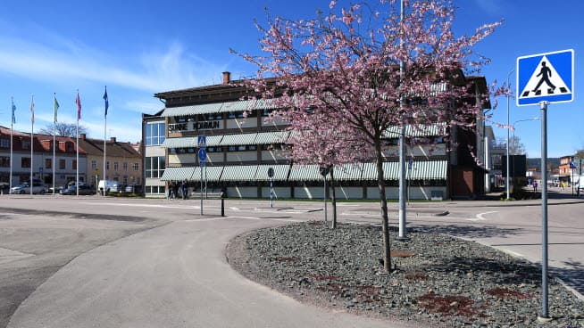 Bild på kommunhuset i Sunne