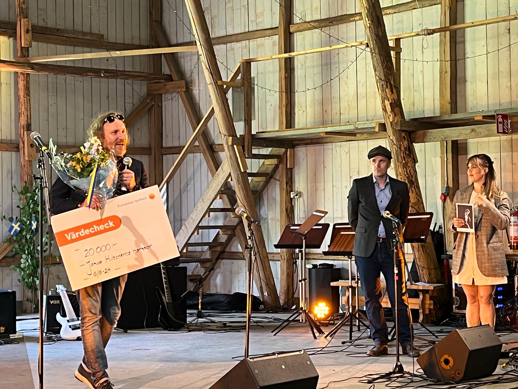 Skådespelaren Jakob Hultcrantz Hansson fick ta emot Kulturpriset till Göran Tunströms minne. Priset delades ut av kulturchef Erik Öhrn. Konferencier var Lineah Svärd, kulturutvecklare.