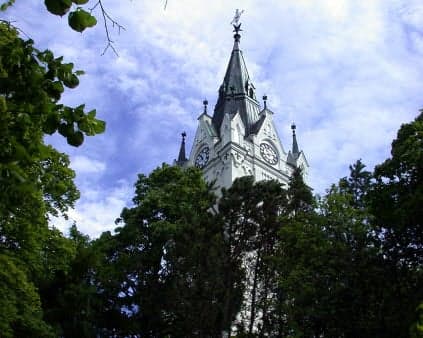 Kyrktornet på Sunne kyrka.