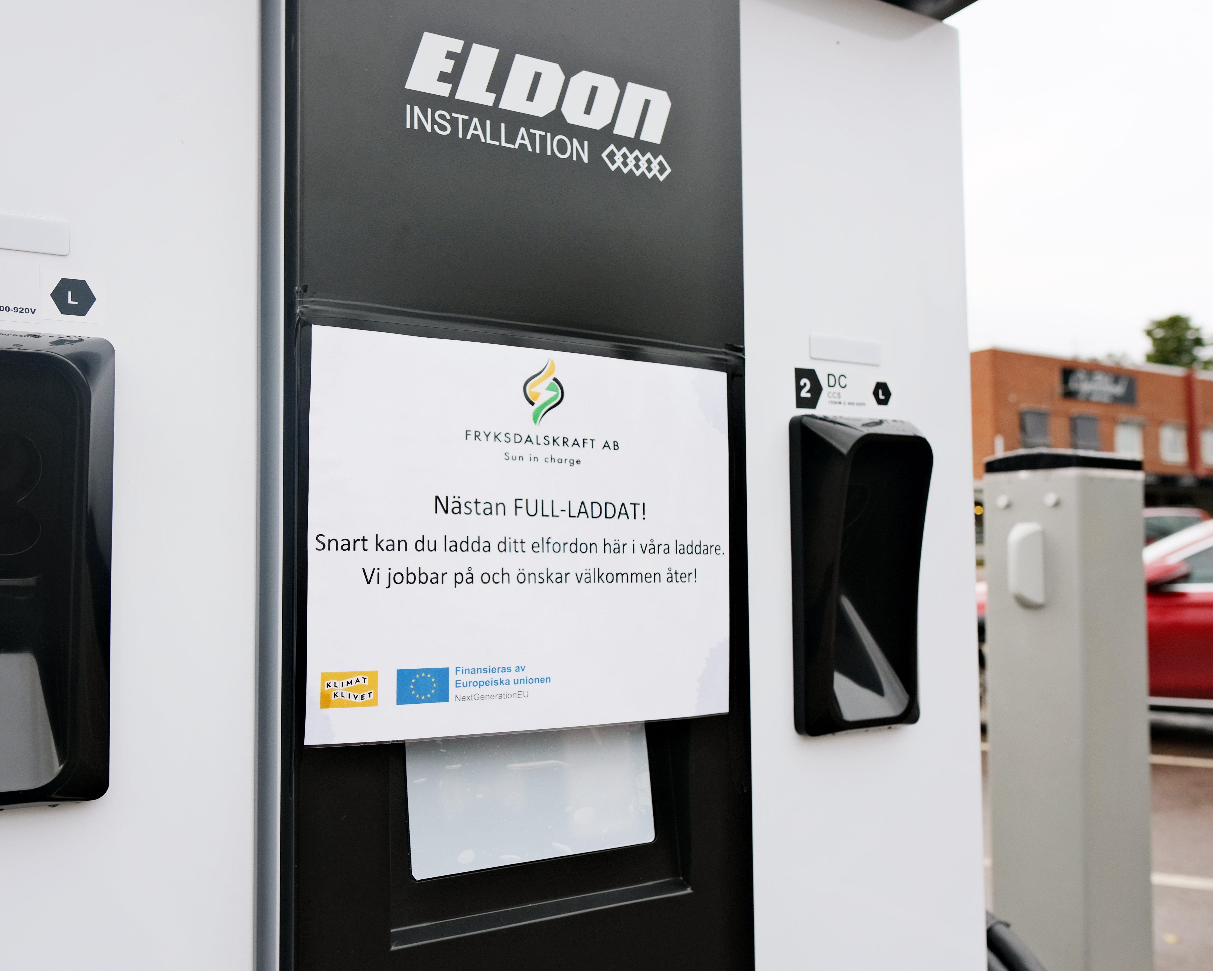 Laddstationerna väntas vara igång vecka 39-40.