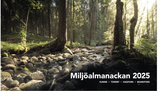 Bild på framsidan för miljöalmanackan 2024.