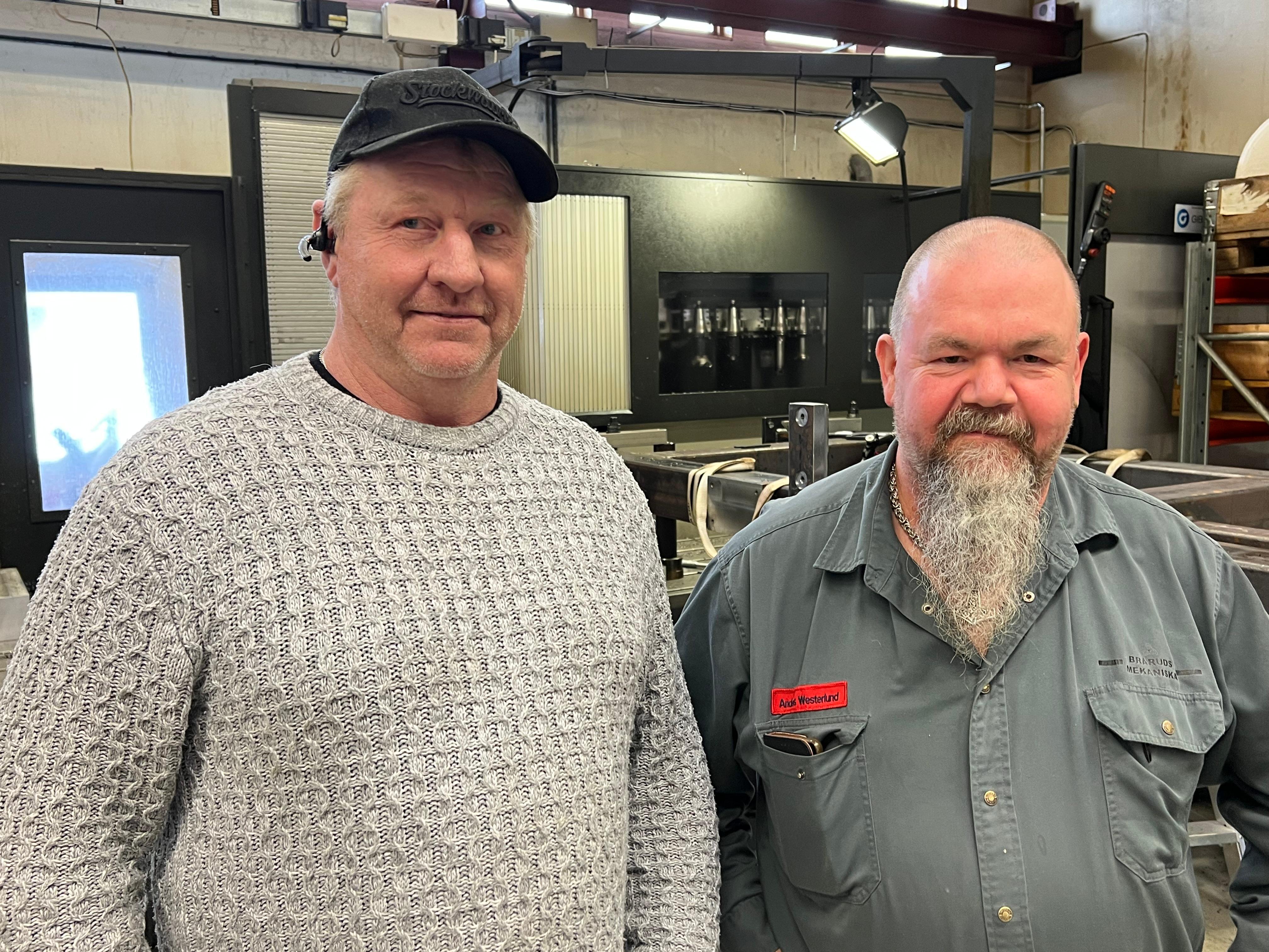Jörgen Johansson och Anders Westlund driver Bråruds Mekaniska i Sunne.