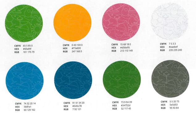 Färgmönster för Sagolika Sunne