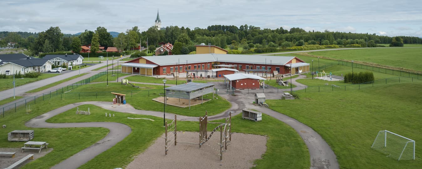 Flygfoto över Torvnäs.