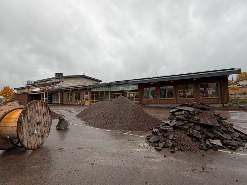 Det närmar sig slutbesiktgning för matsalsbygget på Fryxellskaområdet i Sunne.