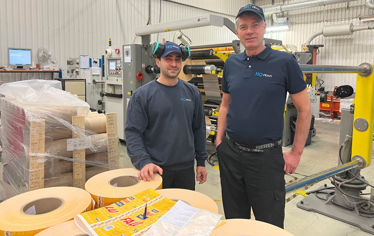 Kaneh Naamo och Peter Neuman, vd, HQ Print.