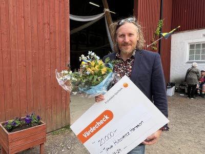 Sk&aring;despelaren Jakob Hultkranz Hansson tilldelades &Aring;rets kulturpris 2024.