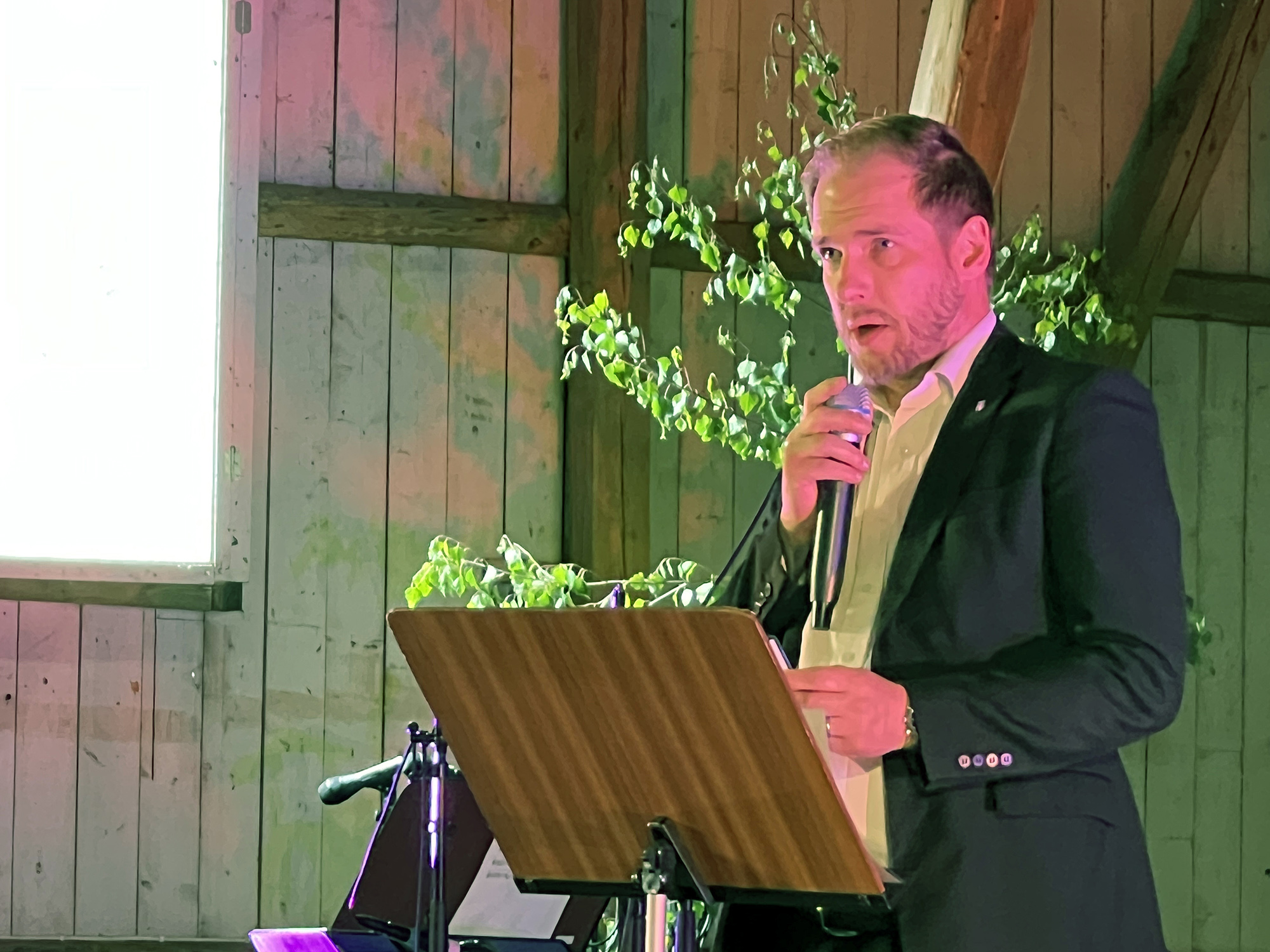 Niklas Jensen, socialchef i Sunne kommun, höll nationaldagstalet