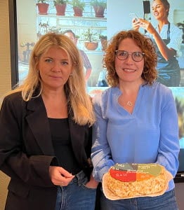 Petra Svedberg, kommunchef och Linda Isaksson, ordf&ouml;rande i F&ouml;retagarna Sunne.