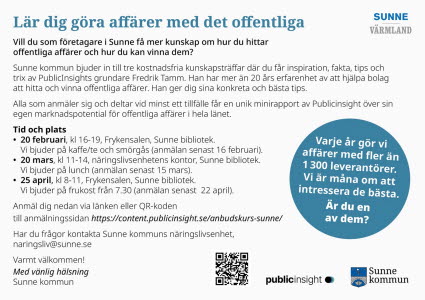 Annons f&ouml;r inbjudan till tr&auml;ffen.