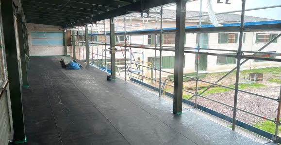 Stora balkonger mot söder är nytt.