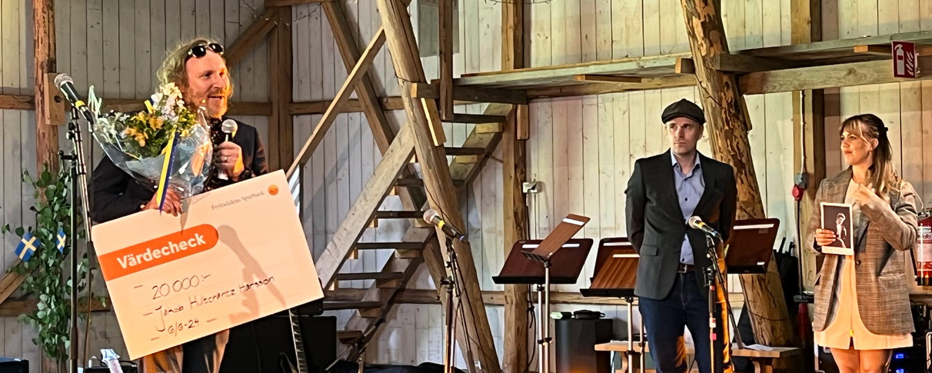 Skådespelaren Jakob Hultcrantz Hansson fick ta emot Kulturpriset till Göran Tunströms minne. Priset delades ut av kulturchef Erik Öhrn. Konferencier var Lineah Svärd, kulturutvecklare.