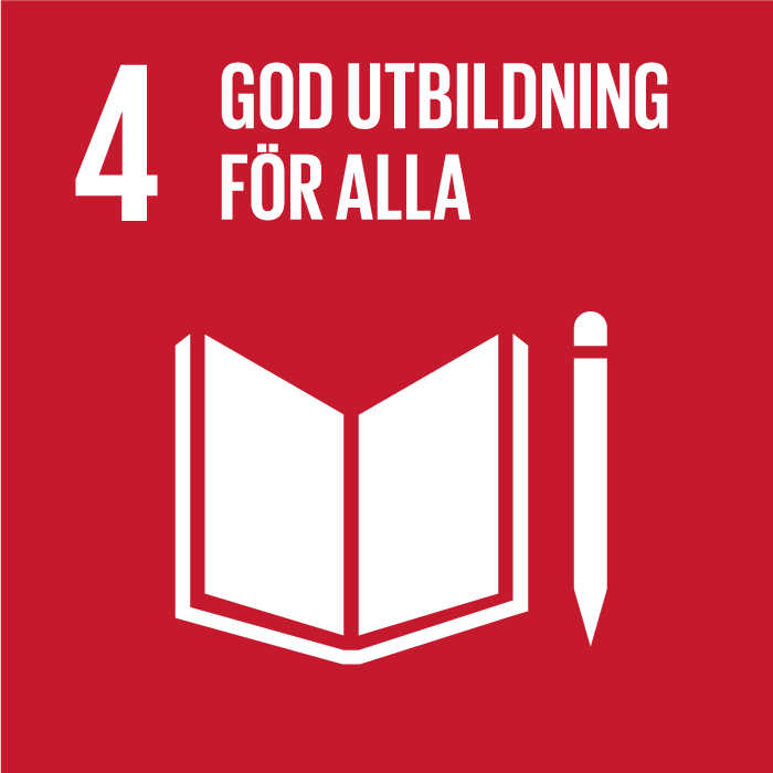 Globala målen - mål 4,god utbildning.