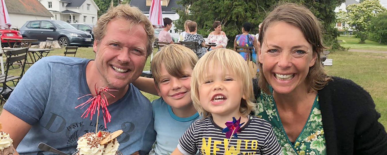 Familjen scannade igenom hela Sverige med husbil och valde Sunne.