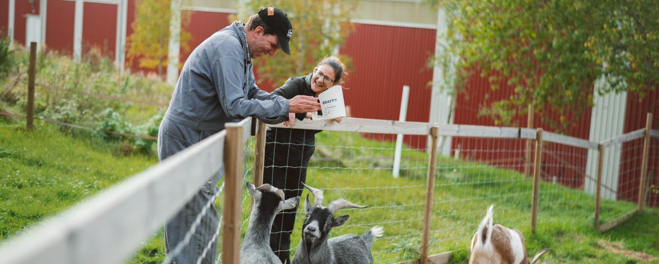 Personal i utemiljö.